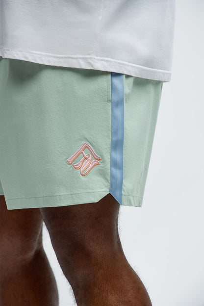 Chateau Essence Taped Swim Mid Trunk - Sage/combo
