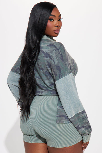 Off Duty Romper - Camouflage