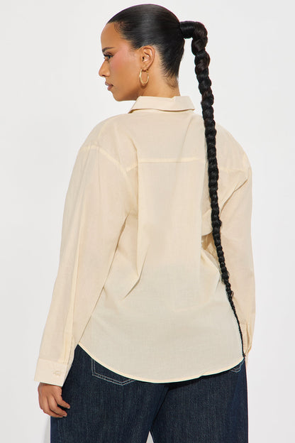 Simplicity Button Up Shirt - Taupe