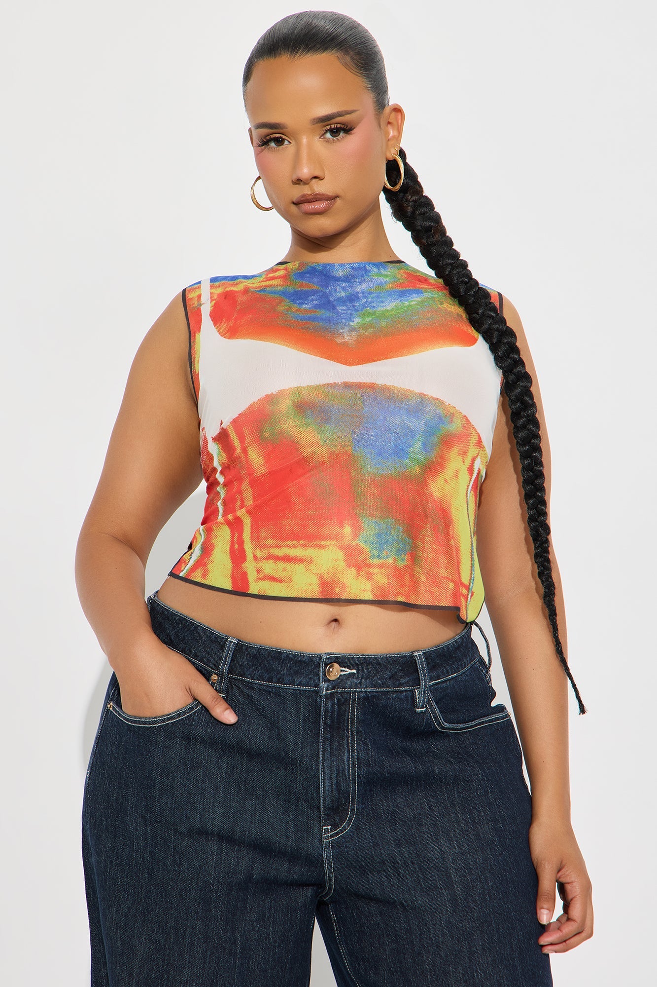 Tokyo Drift Body Heat Mesh Tank Top - Multi Color