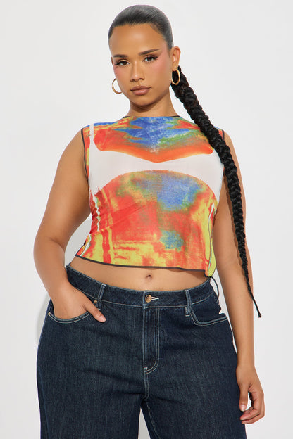 Tokyo Drift Body Heat Mesh Tank Top - Multi Color