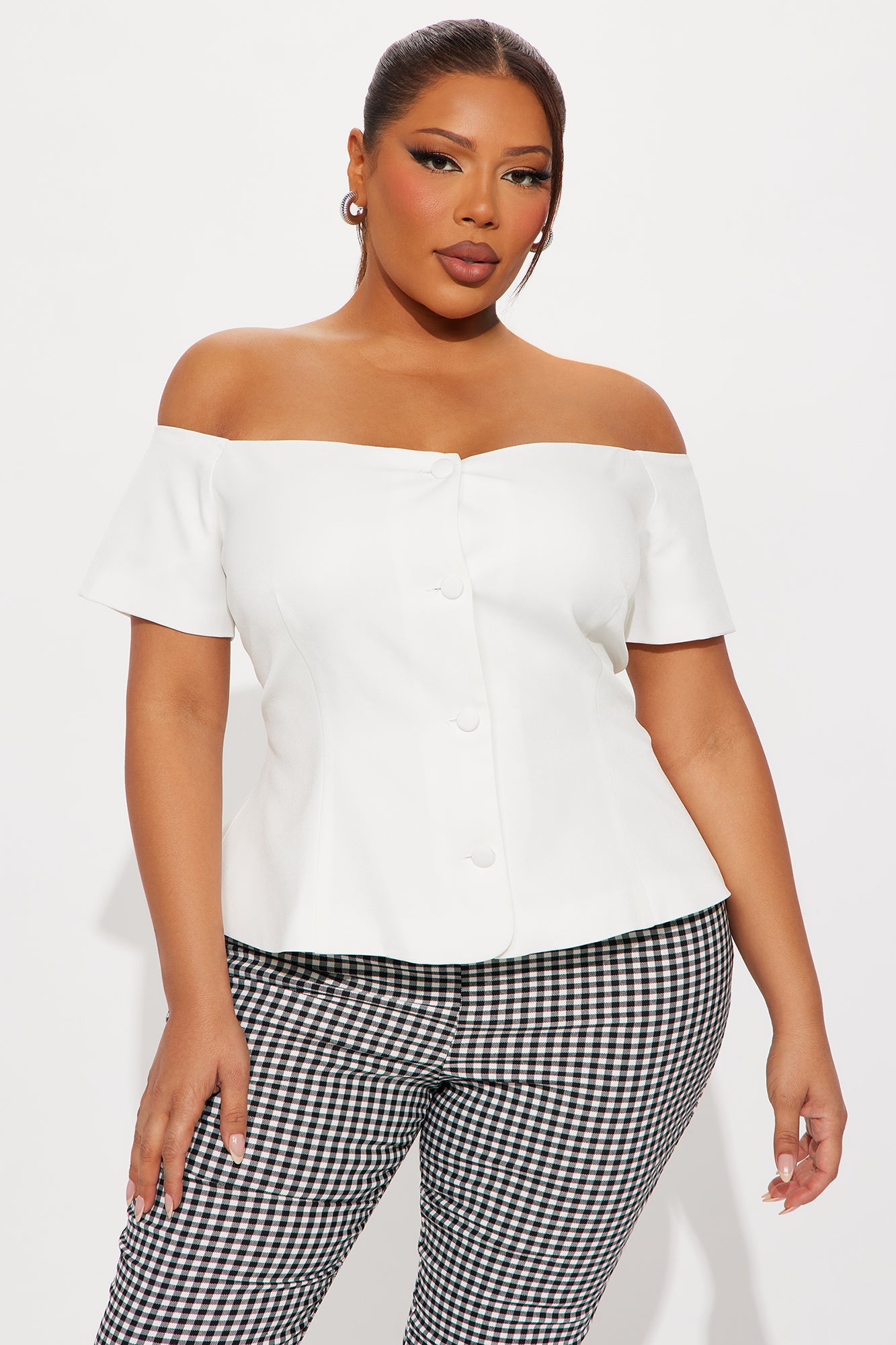Where To Next Off Shoulder Blouse - White