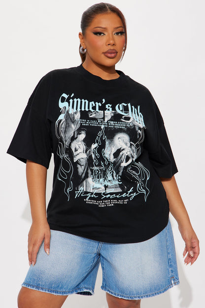 Sinners Club Tee - Black