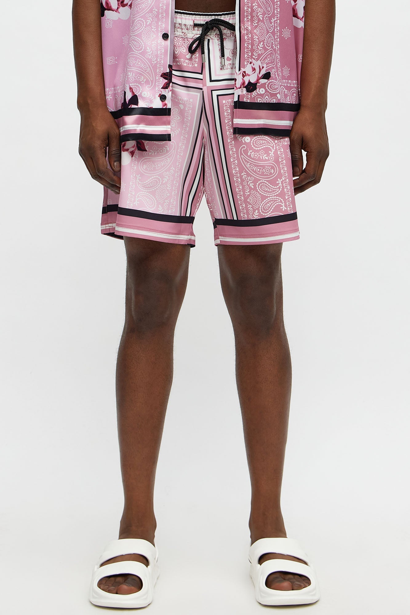 Paisley Drift Swim Classic Trunk - Pink/combo