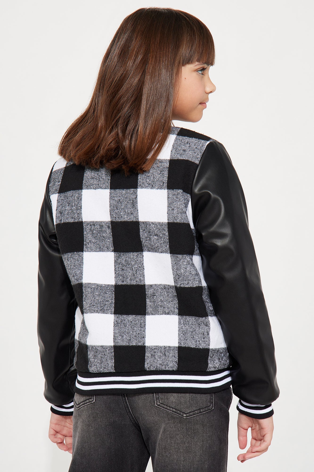 Mini Game On Bomber Jacket - Black/White