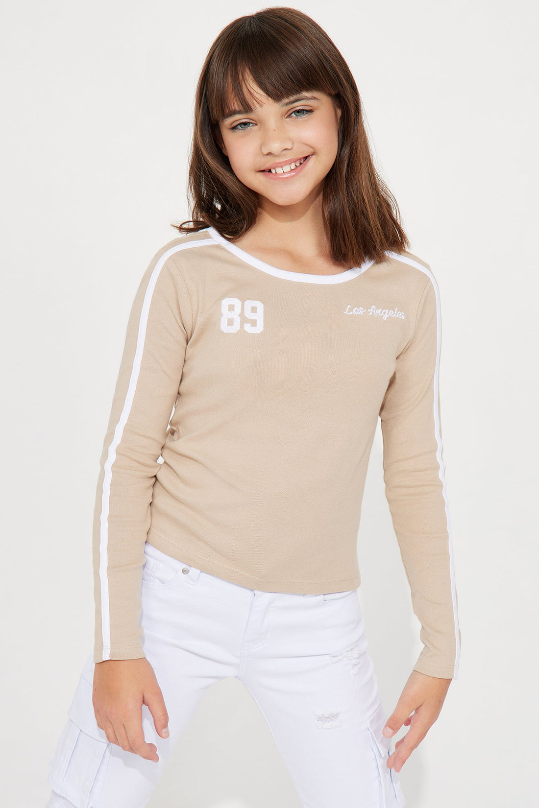 Mini Los Angeles 89 Long Sleeve Tee - Taupe