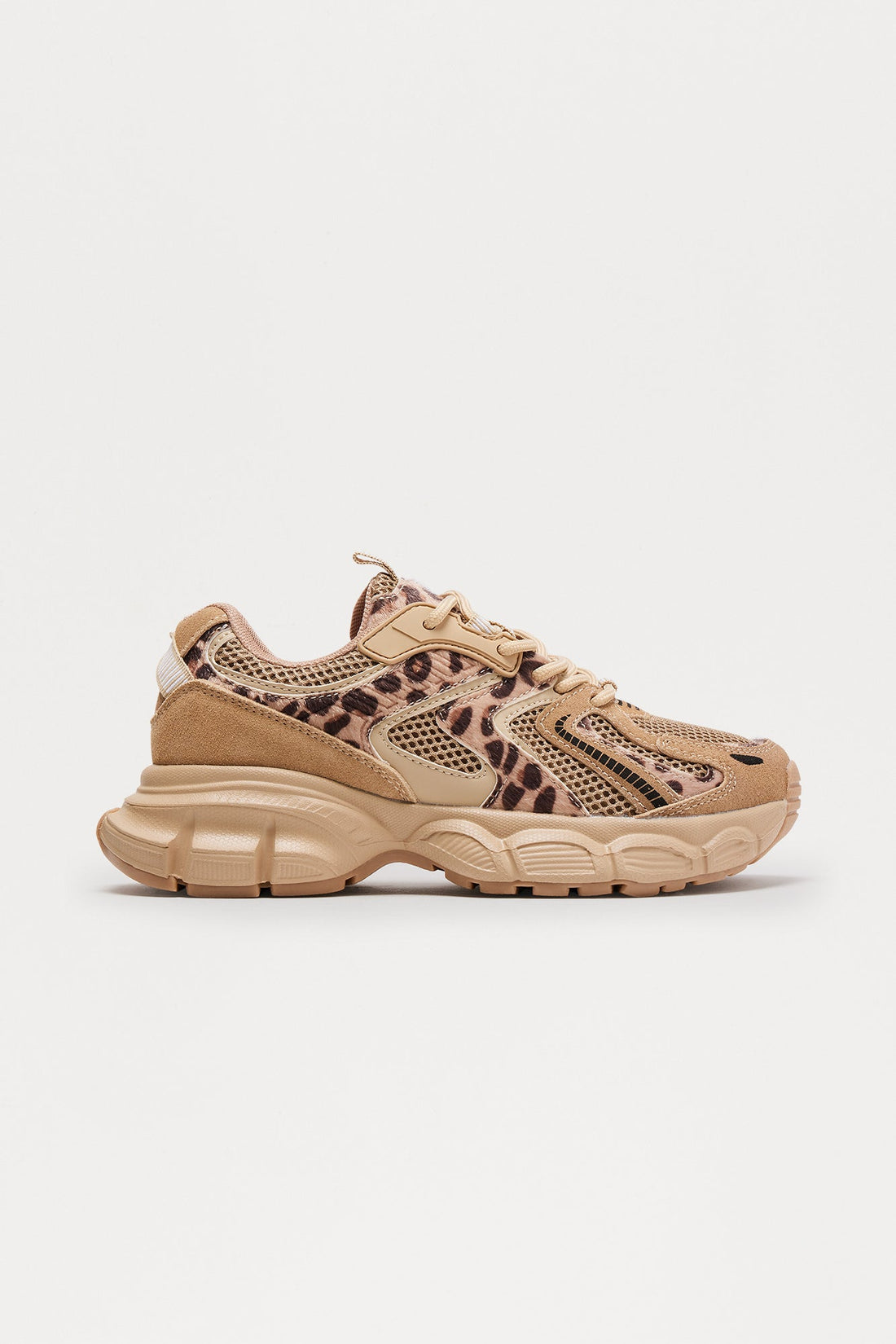 Kael Lace Up Platform Sneakers - Leopard