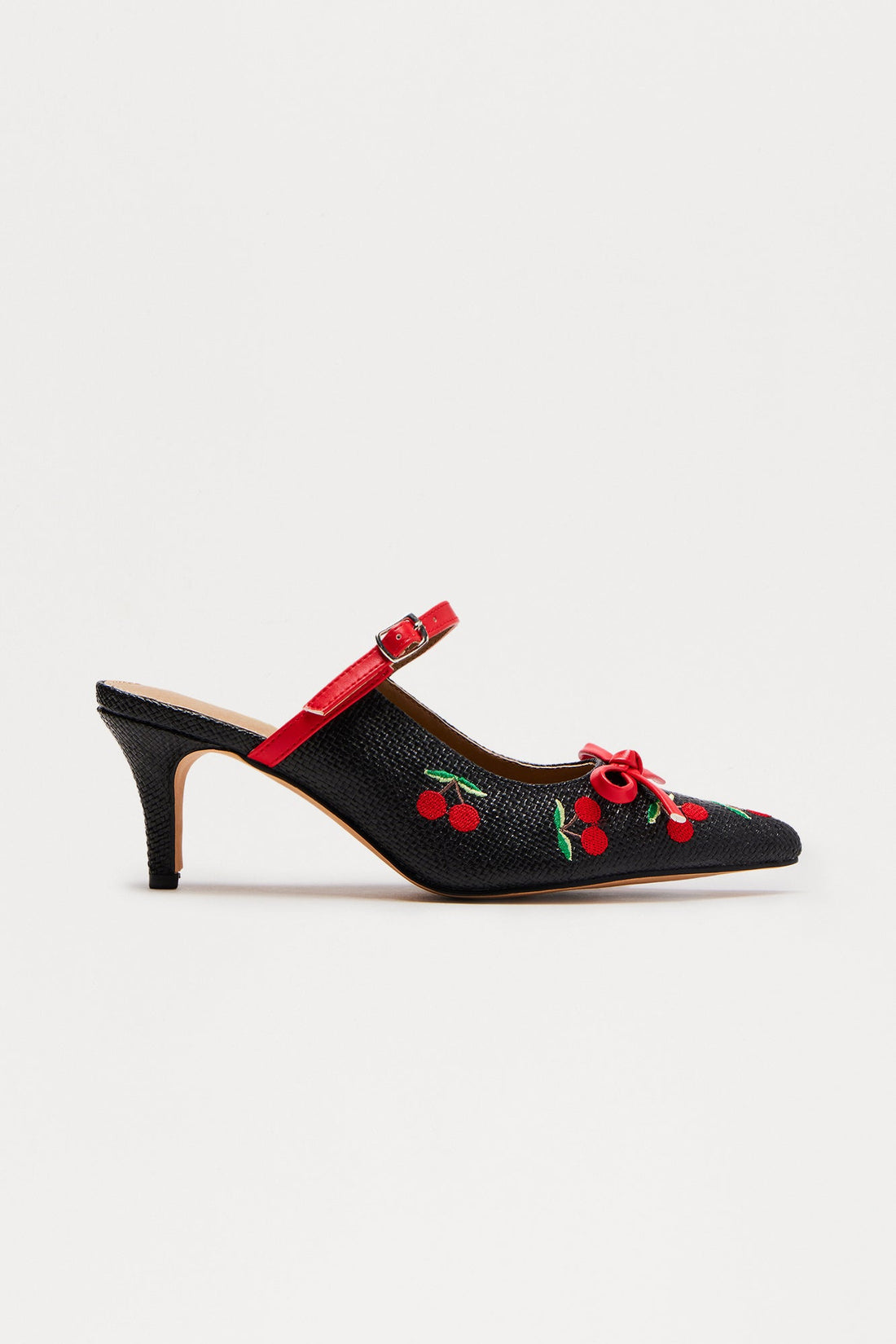 Pippa Bow Mary Jane Pumps - Black