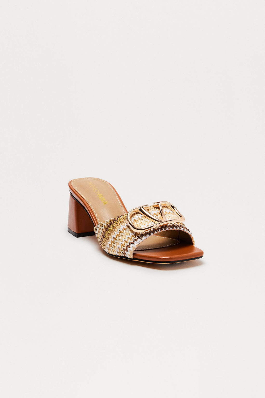 Regis Crochet Mules - Brown
