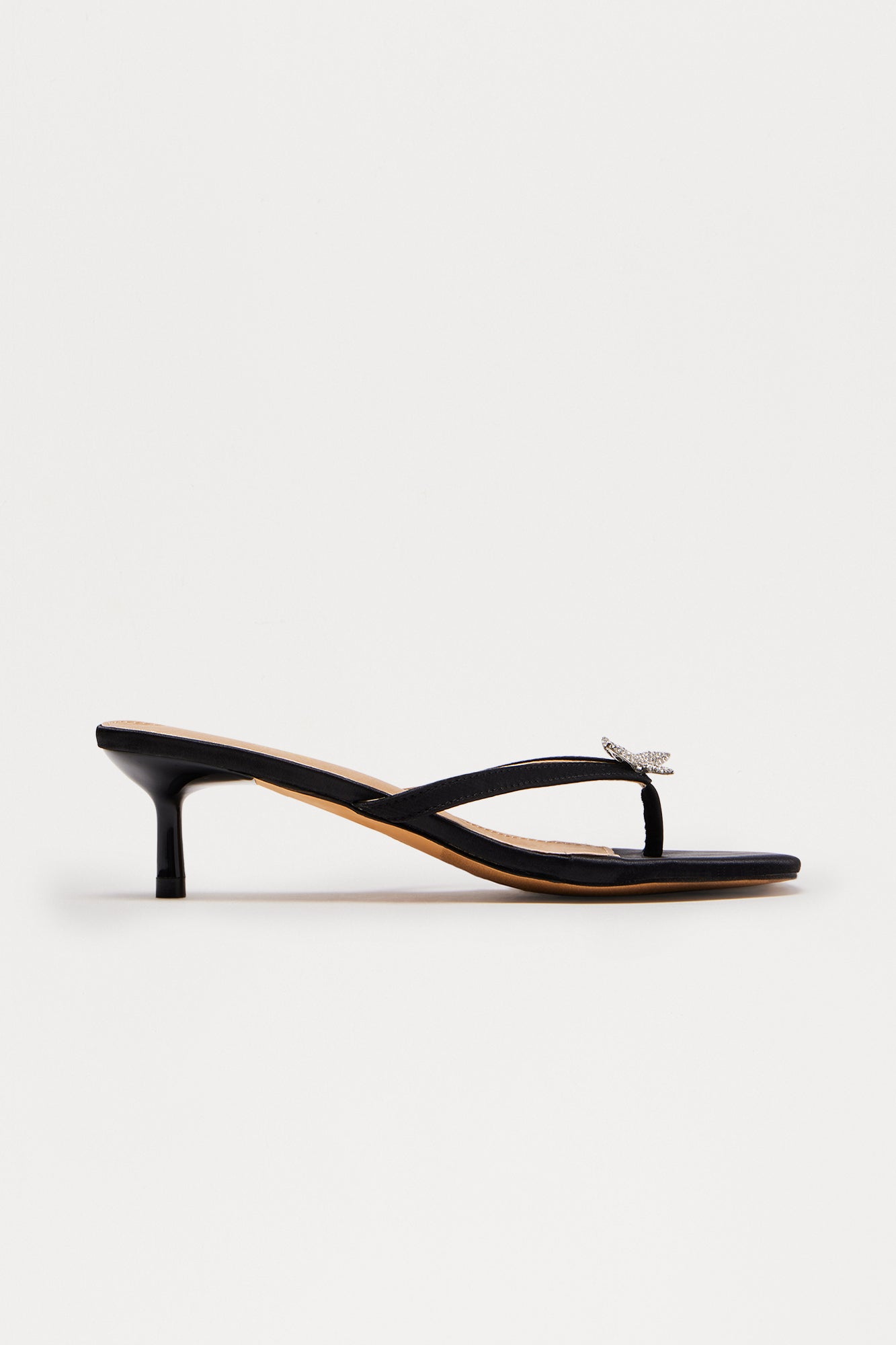 Ocean View Starfish Thong Mules - Black