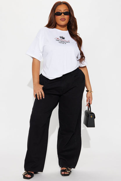Monaco Members Only Front and Back Tee - White