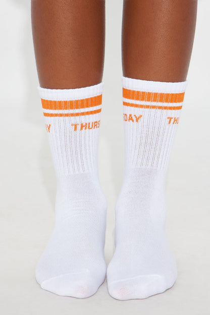 Mini Weekdays 5 Pack Socks - White/combo