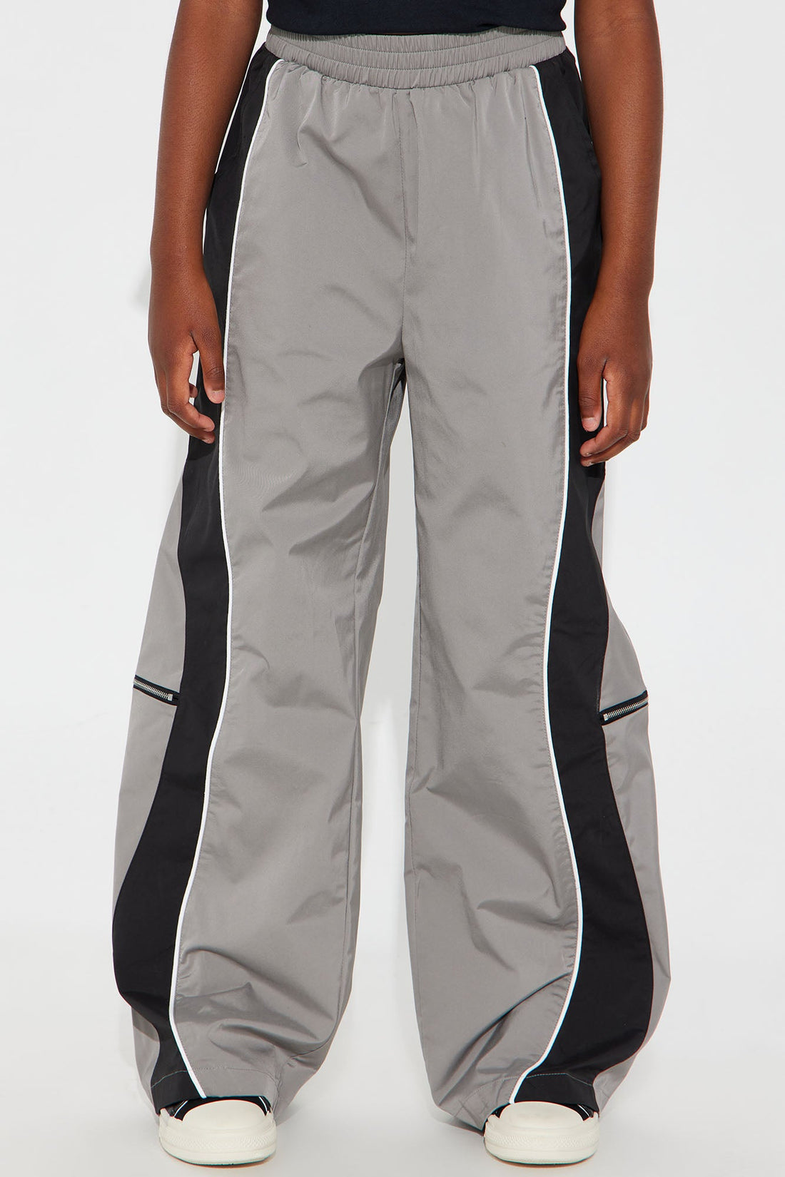 Mini Nothing Less Windbreaker Track Pant - Charcoal