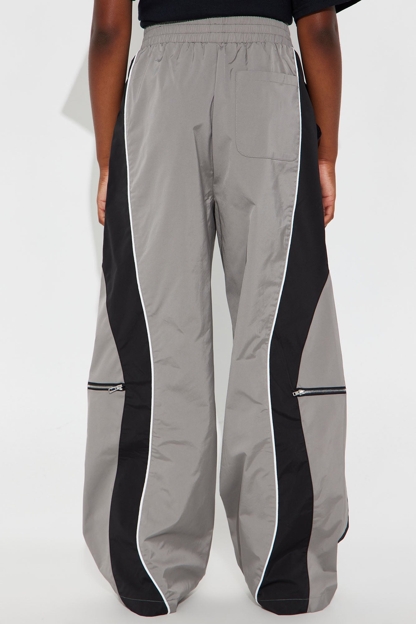 Mini Nothing Less Windbreaker Track Pant - Charcoal