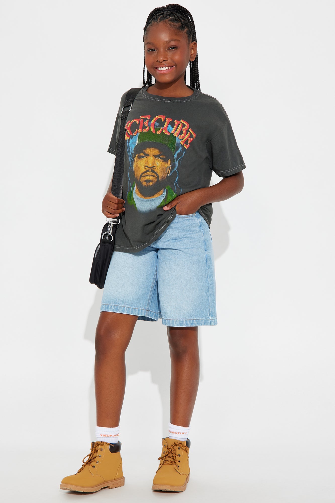 Mini All Day Non Stretch Denim Jorts - Light Wash