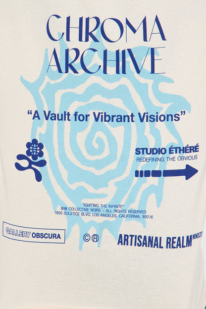 Mini Chroma Archive Short Sleeve Front/Back Tee - Natural