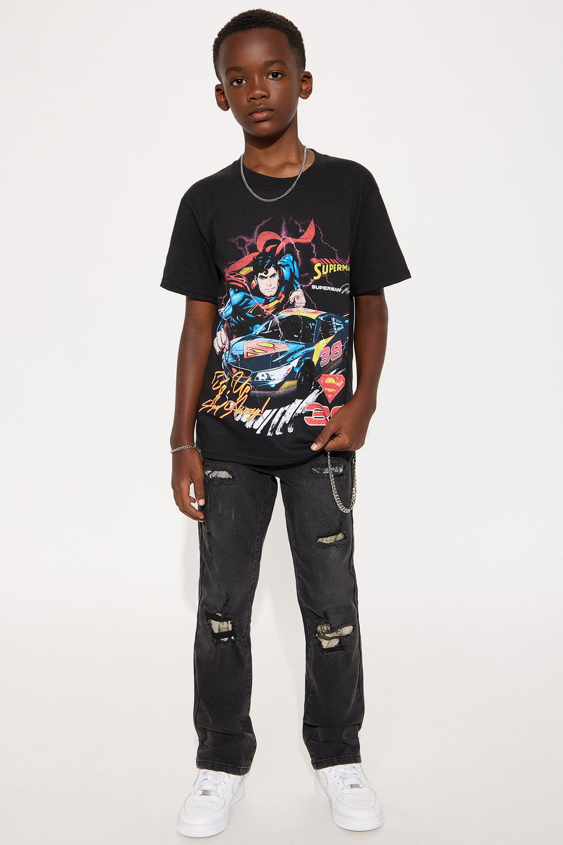 Mini Camo Destruction Jean - Black Wash