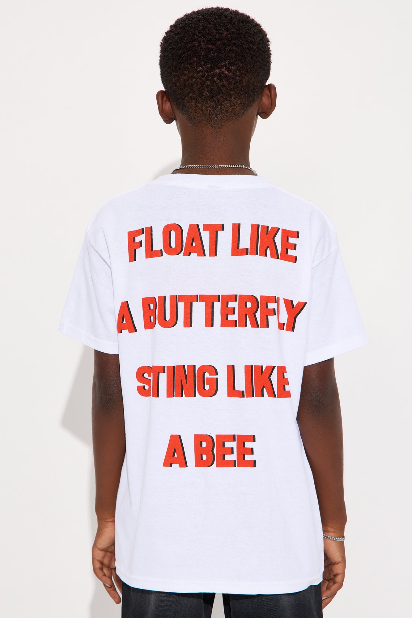 Mini The Greatest Muhammad Ali Short Sleeve Front/Back Tee - White