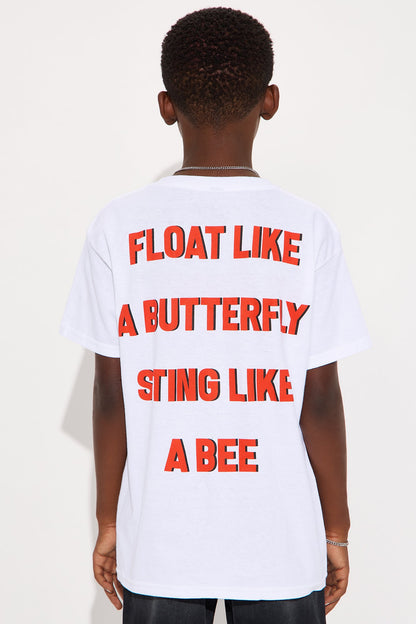Mini The Greatest Muhammad Ali Short Sleeve Front/Back Tee - White