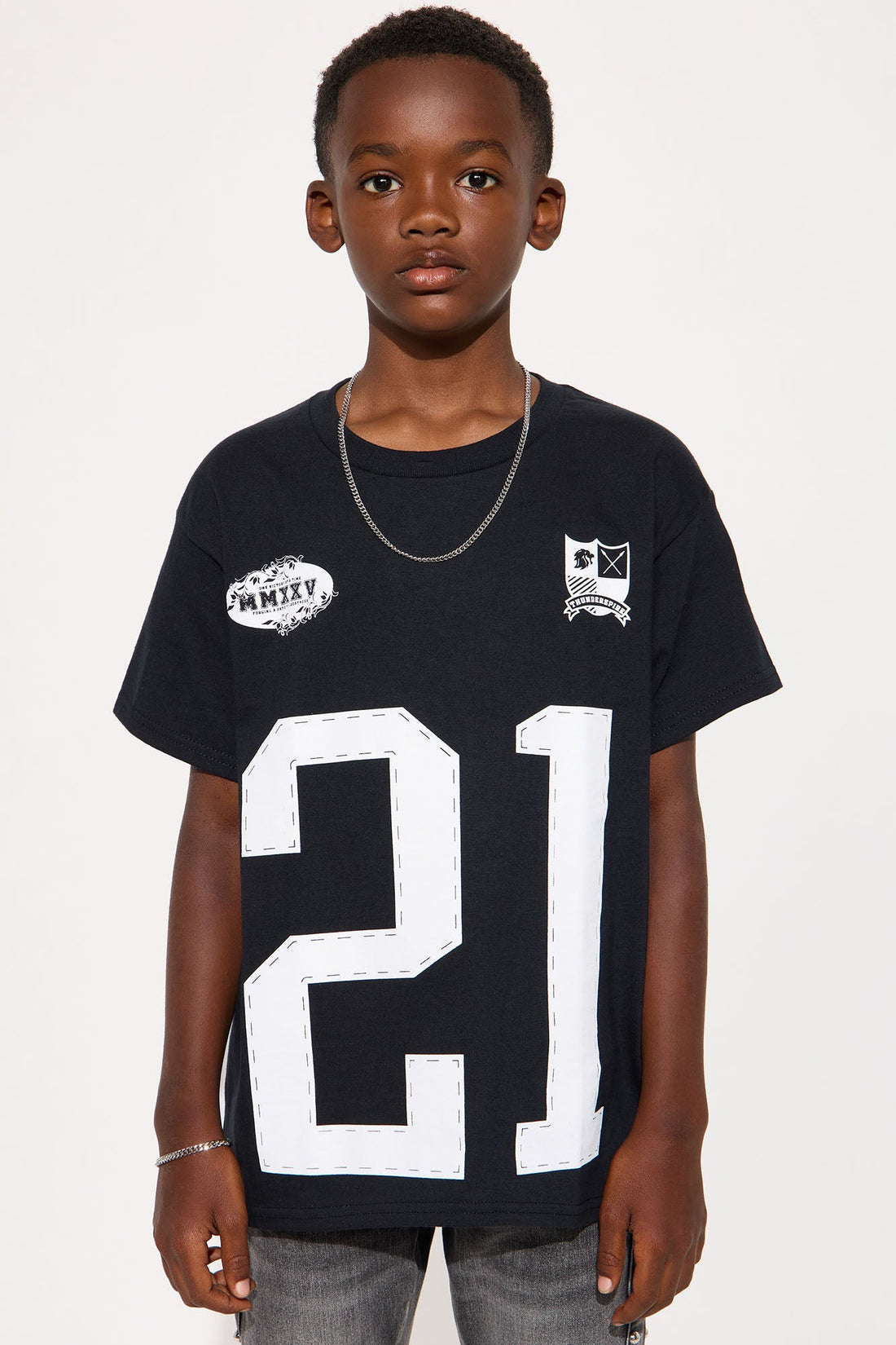 Mini All State Thunder Short Sleeve Tee - Black