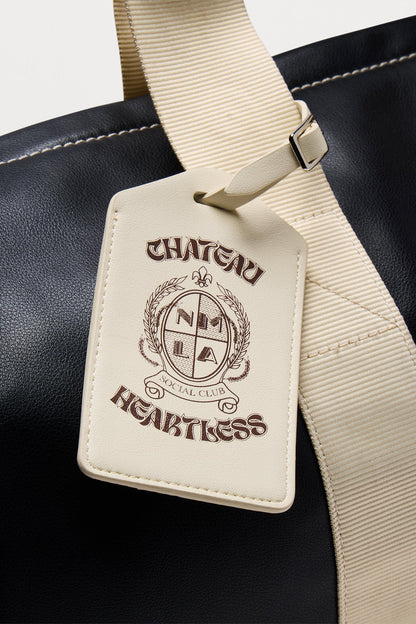 Chateau Luggage Tag - Cream/combo