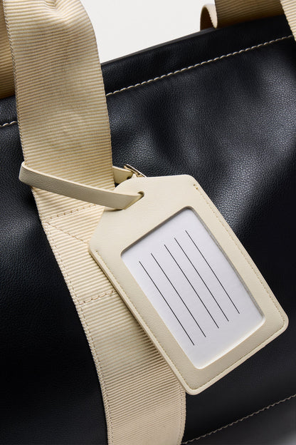 Chateau Luggage Tag - Cream/combo