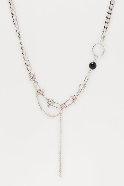 Barbed State Necklace - Silver