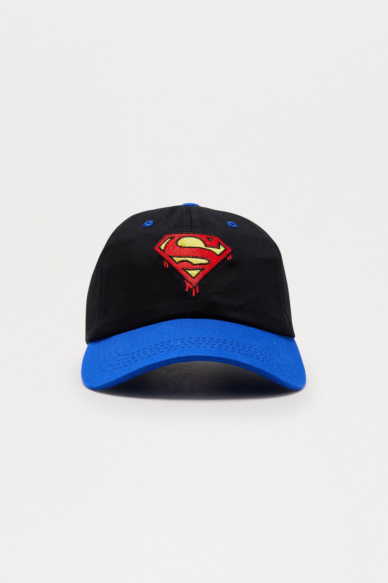 Superman Two Toned Snapback Hat - Black/combo