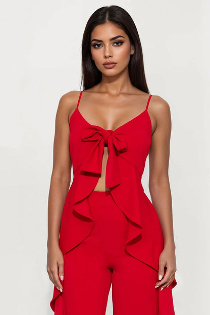 Cocktail Chronicles Jumpsuit - Red