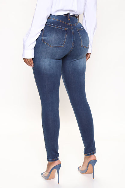 Best Of Me High Rise Skinny Jeans - Dark Denim