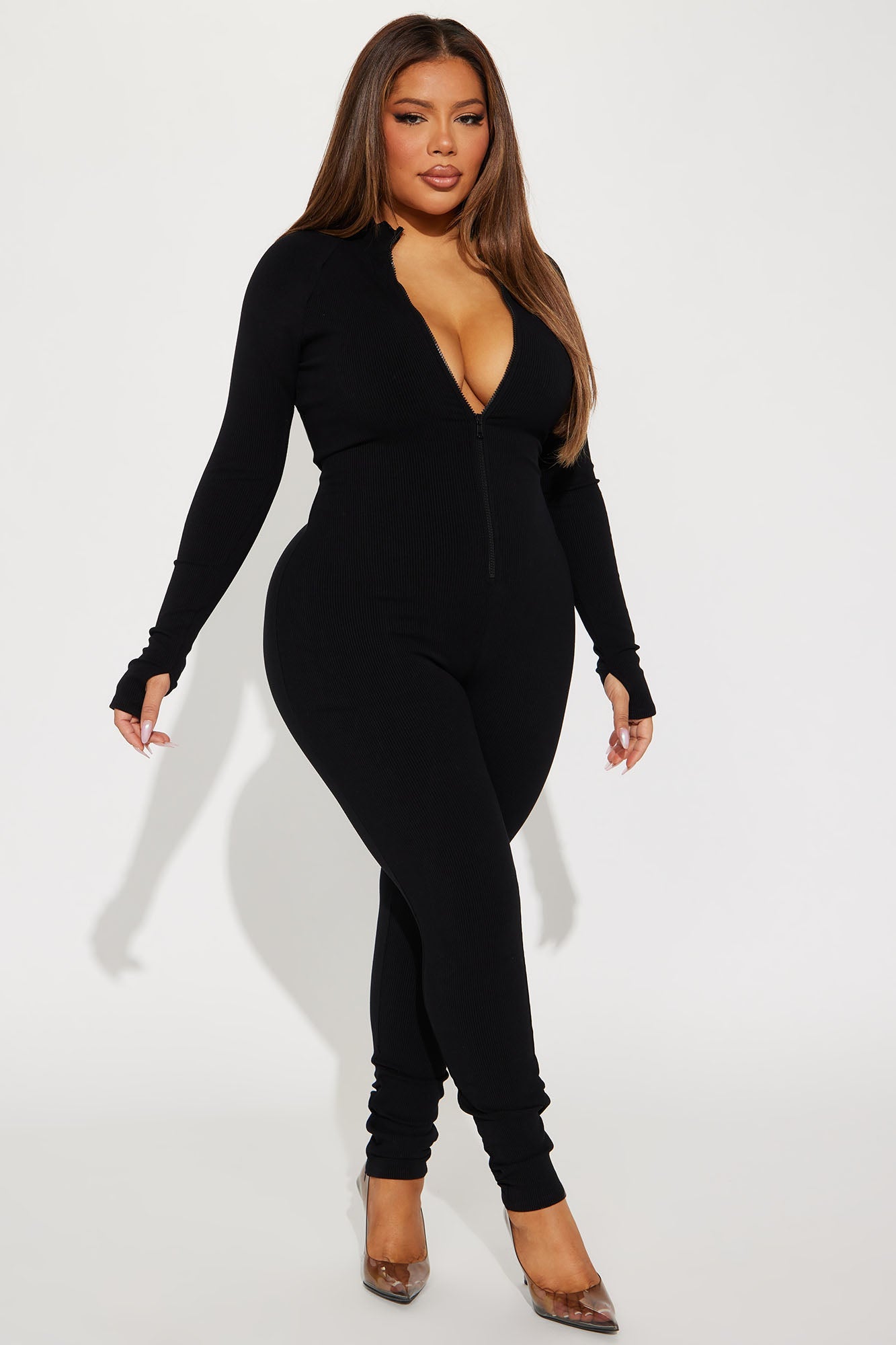 Juliet Snatched Jumpsuit - Black
