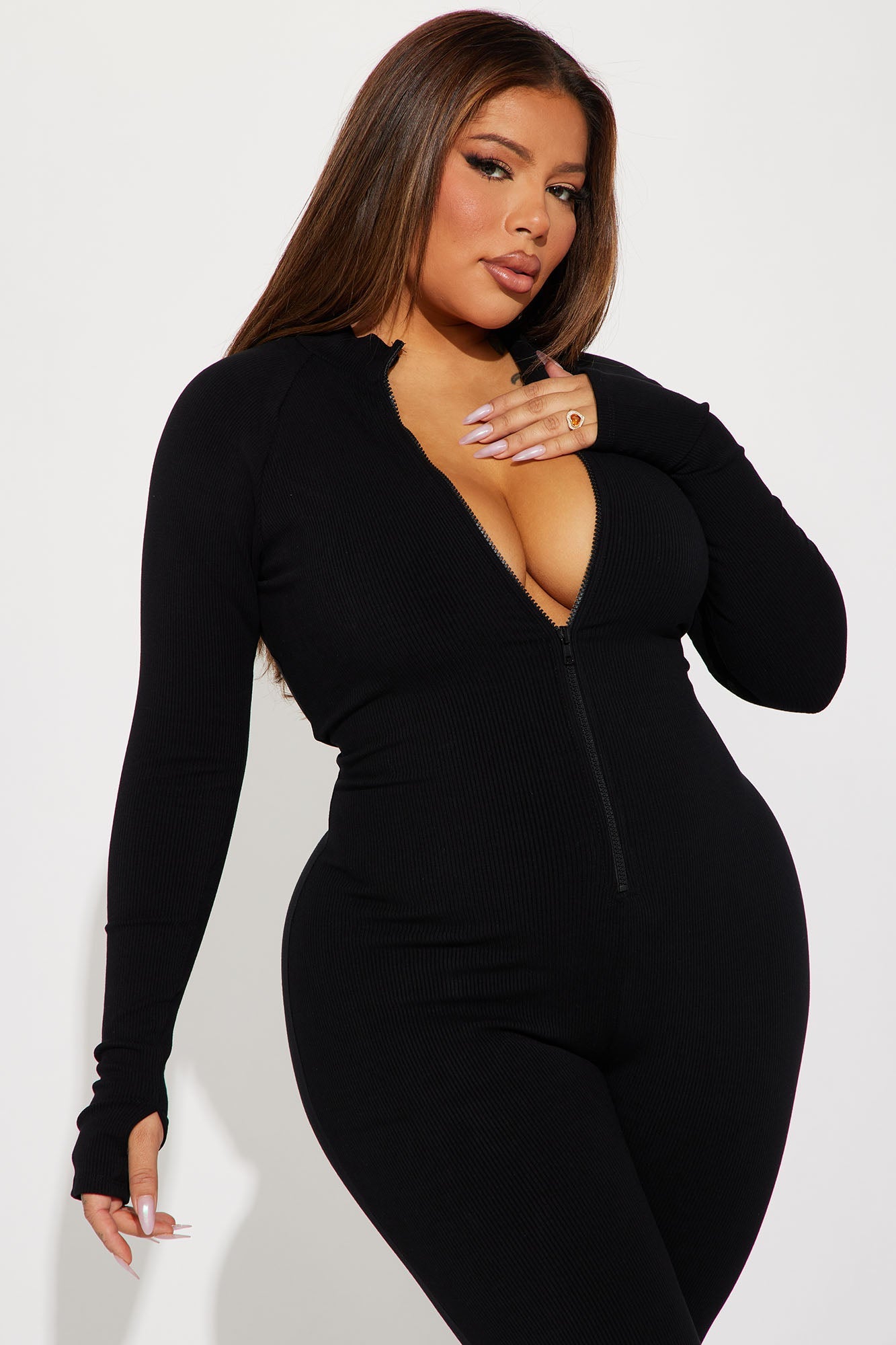 Juliet Snatched Jumpsuit - Black