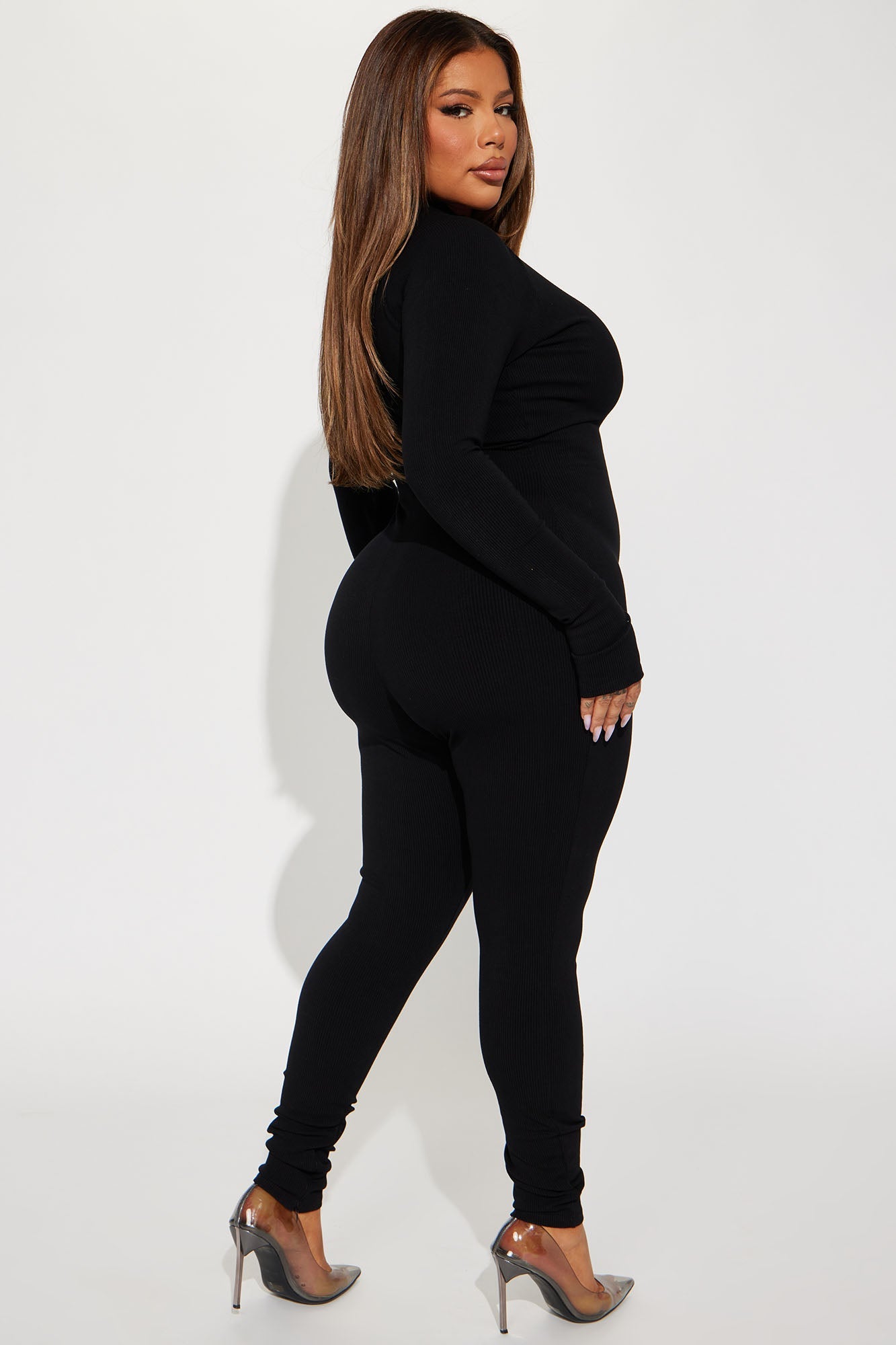Juliet Snatched Jumpsuit - Black