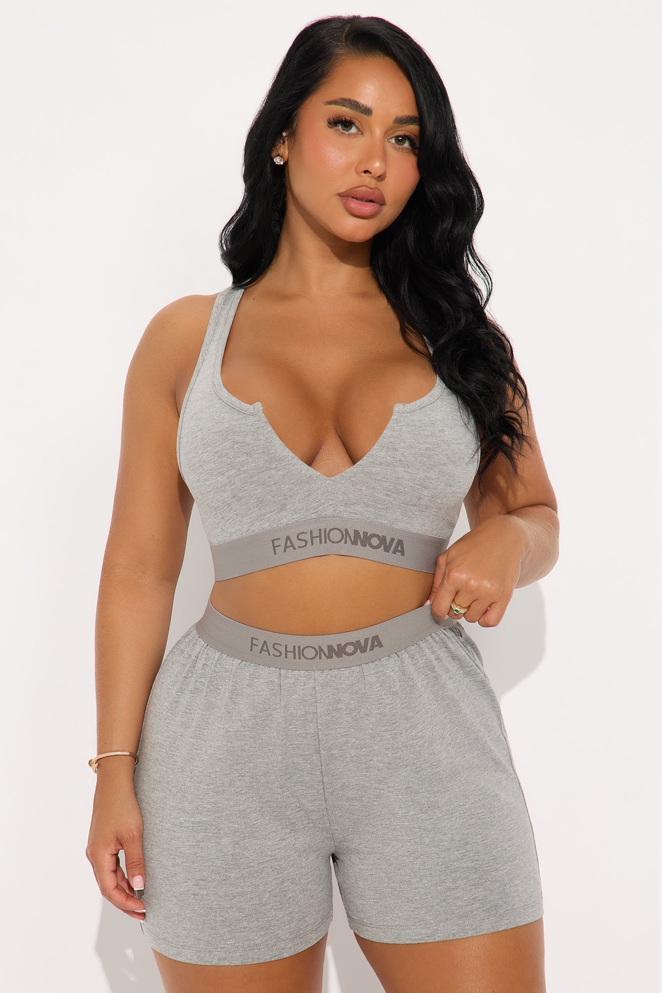 FN Mood Loose Cotton Boxer - Heather Grey