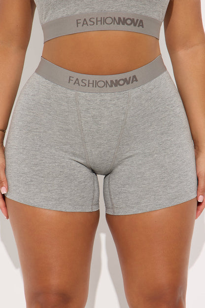 FN Mood Cotton Boxer Brief - Heather Grey