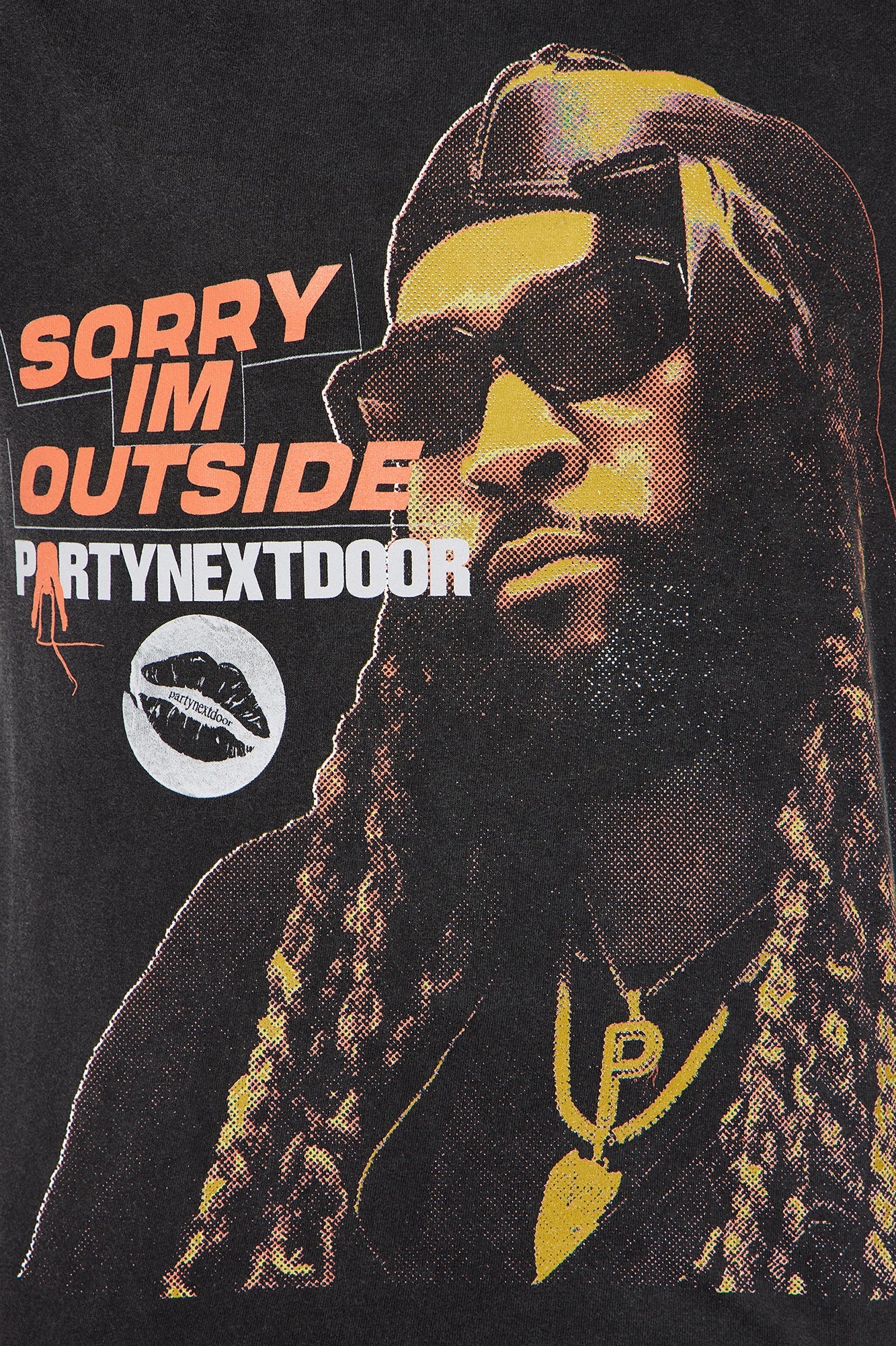Party Next Door Washed Tee - Black
