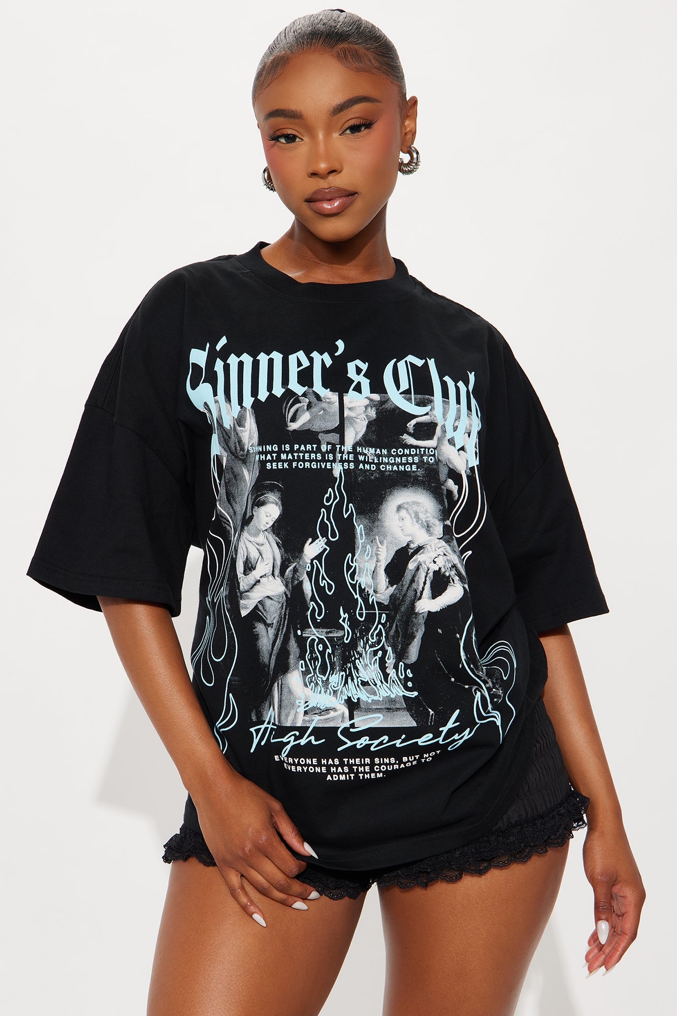 Sinners Club Tee - Black