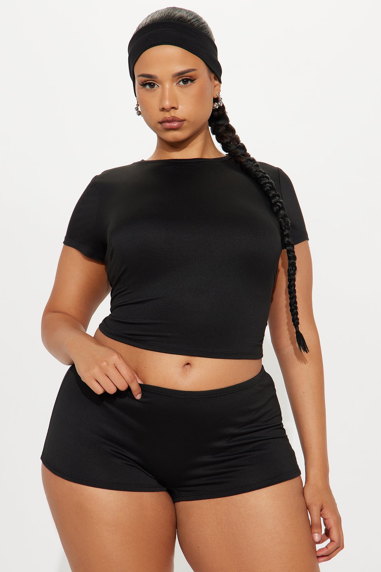 Trinity 3 Piece Short Set - Black
