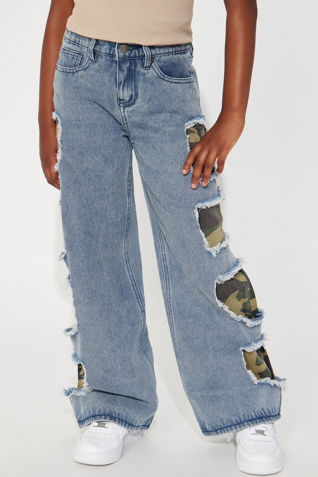 Mini Camo Over Everything - Medium Wash
