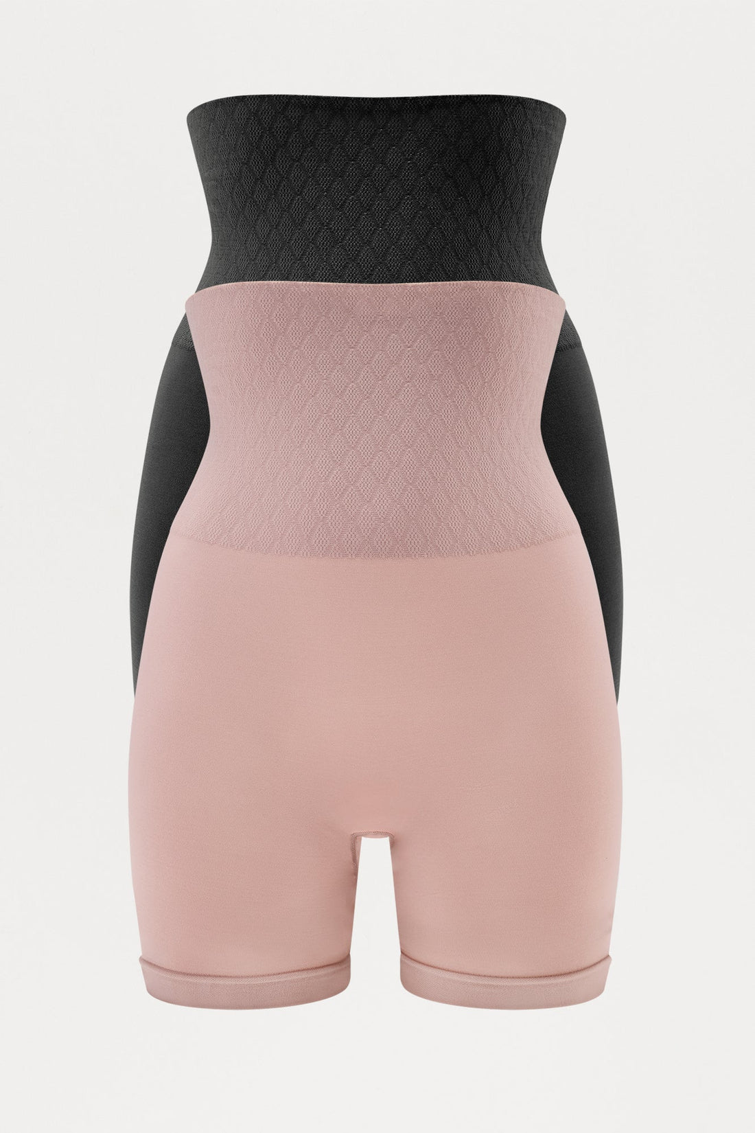 Body Moves Compression Shapewear Short 2 Pack - Black/Brown