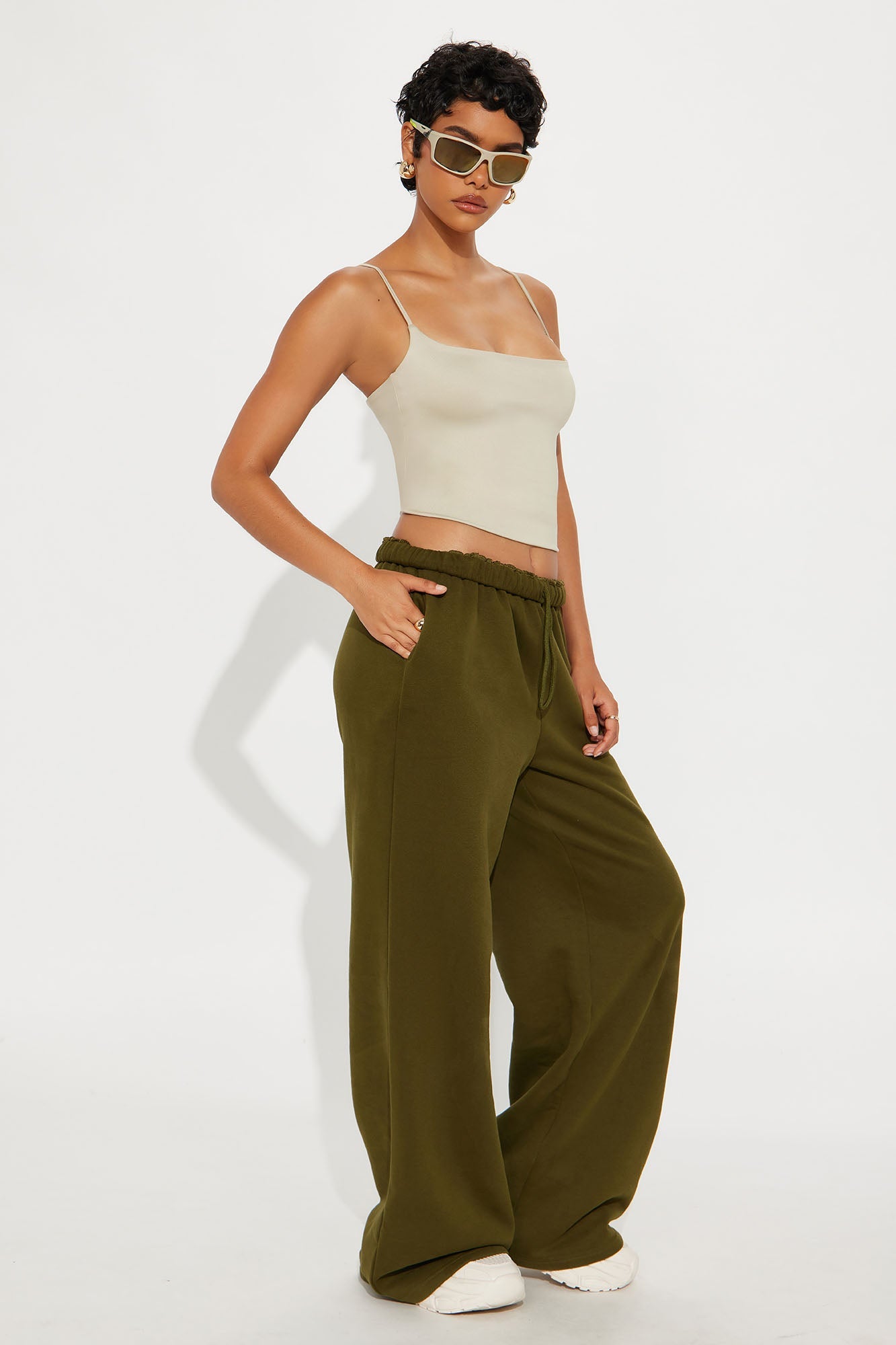 Contour Double Lined Cami Top - Stone