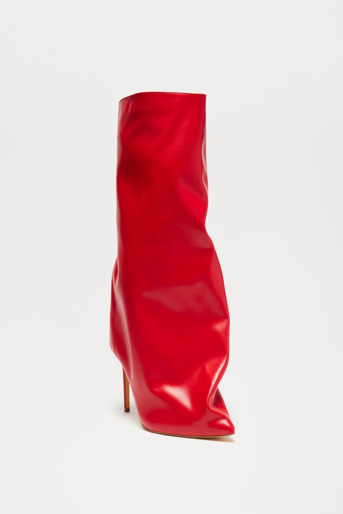 Jeni Knee High Boots - Red