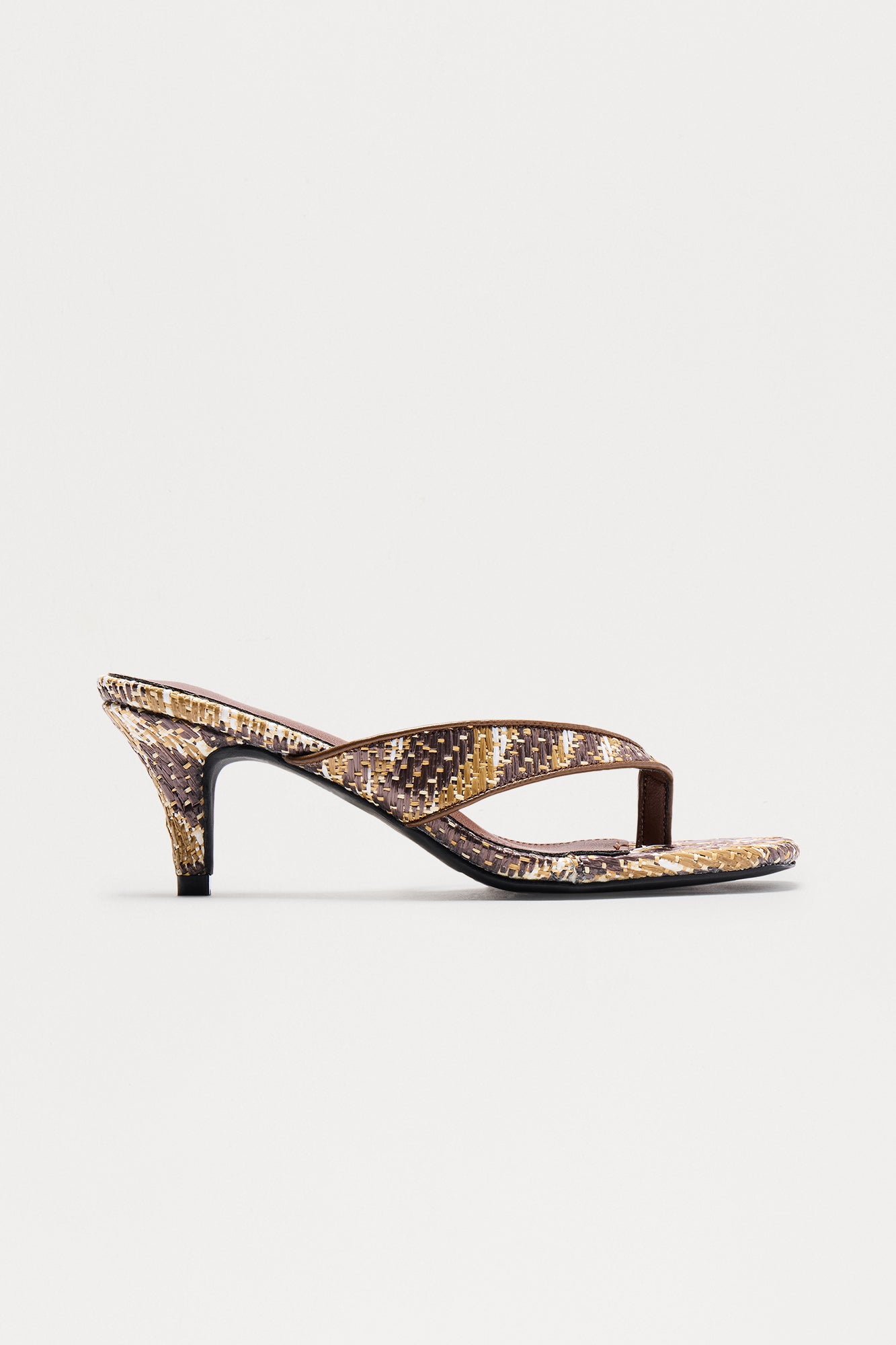 Indonesia Thong Mules - Chocolate