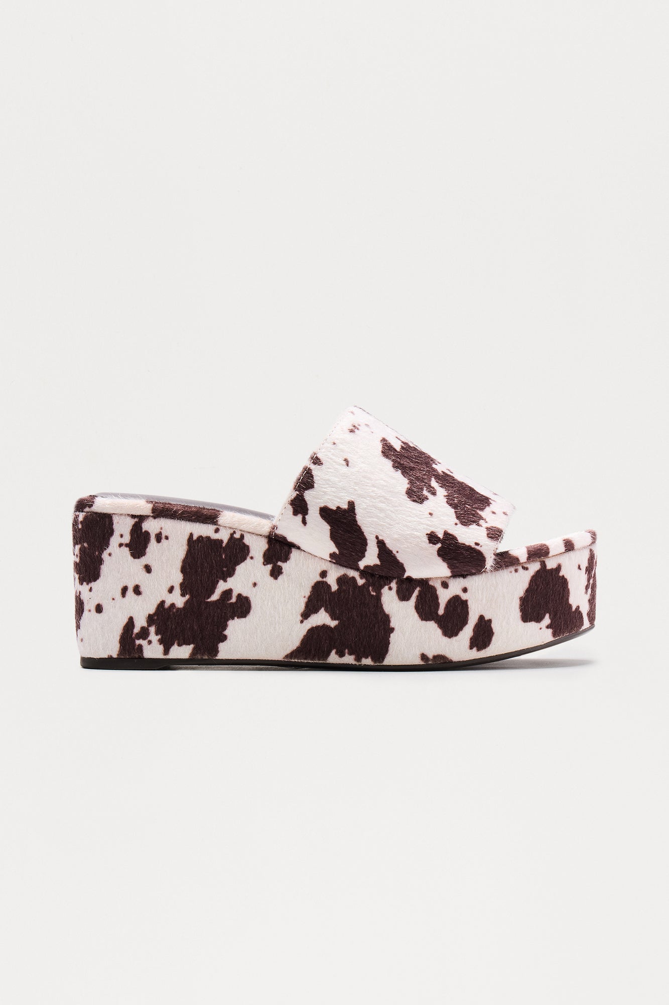 Cattle Platform Wedges - Brown/combo