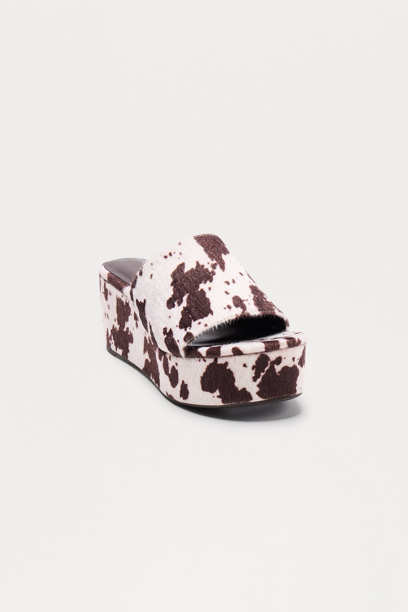 Cattle Platform Wedges - Brown/combo