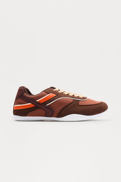 Strike Faux Suede Sneakers - Mocha