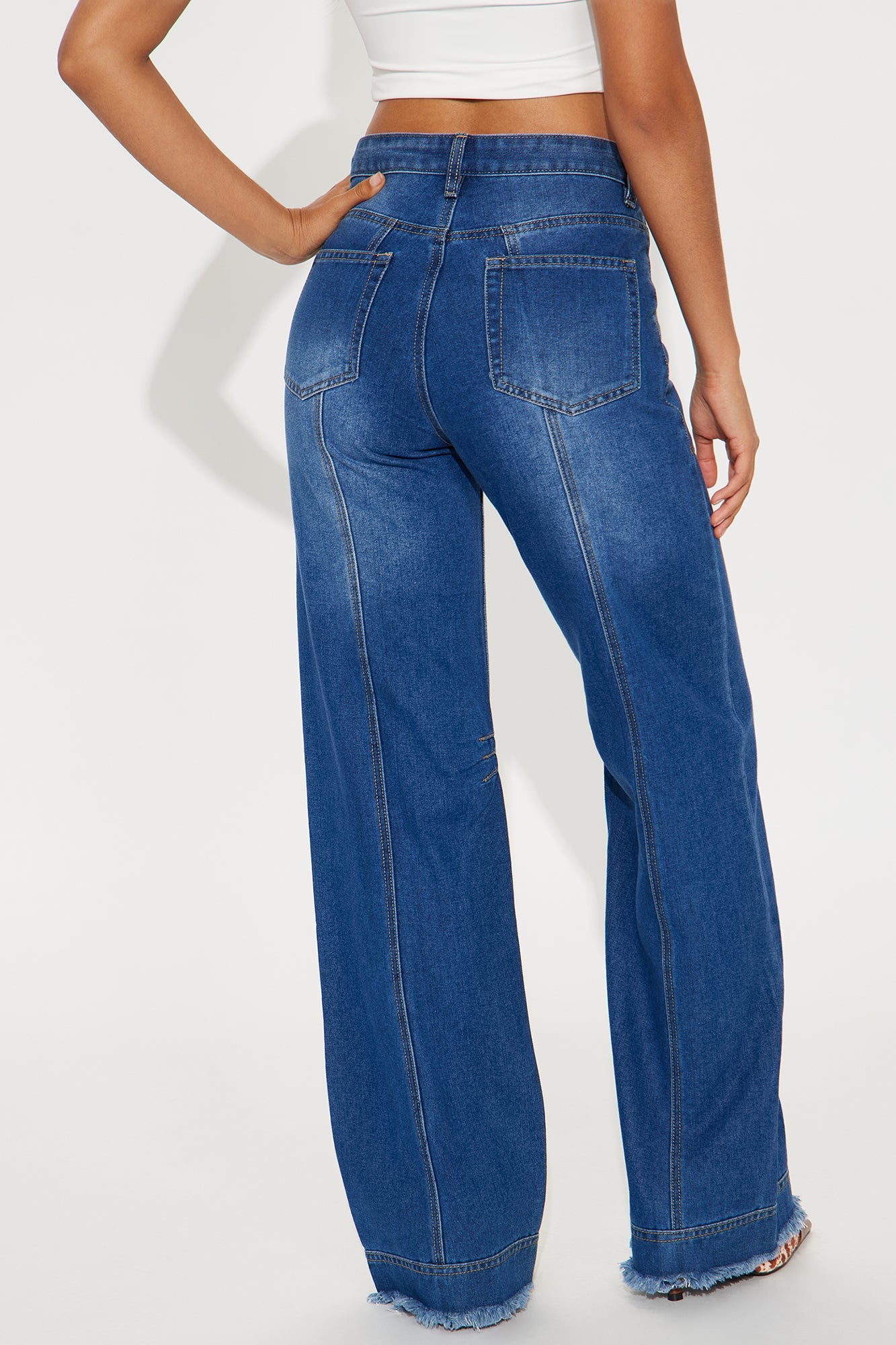 Get To Work Womens High Rise Loose Jeans - Vintage Wash