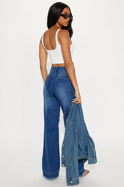 Get To Work Womens High Rise Loose Jeans - Vintage Wash