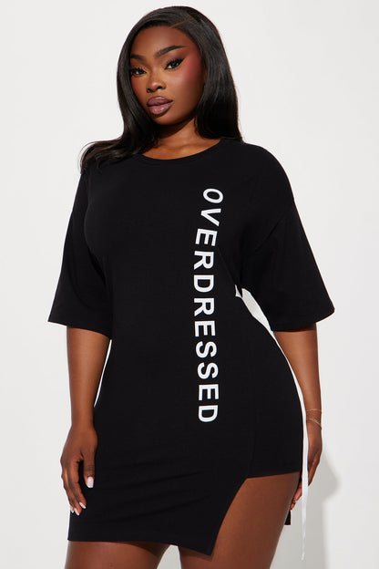 Overdressed Tunic Top - Black/White