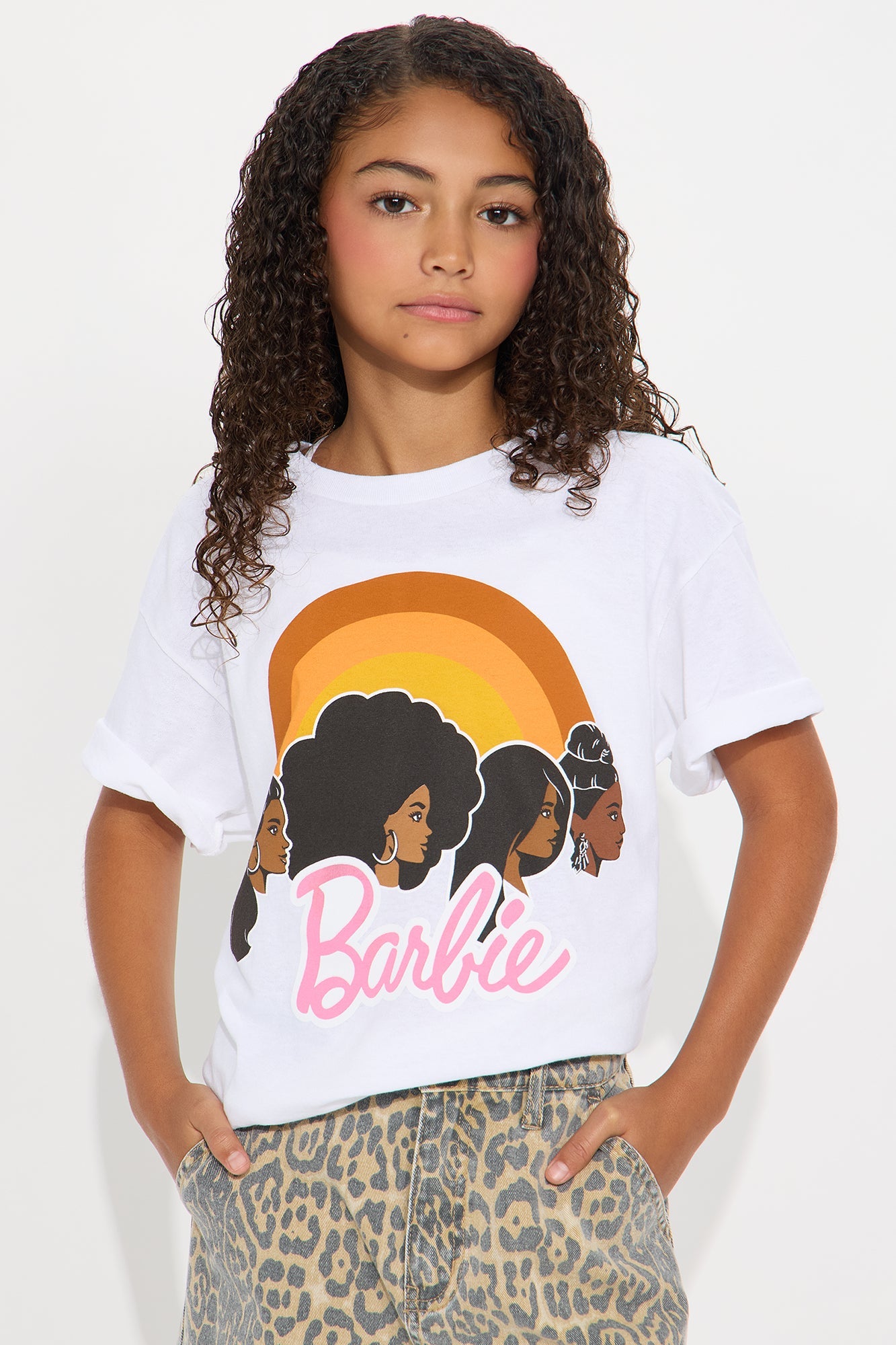 Mini Barbie Girls Top - Off White